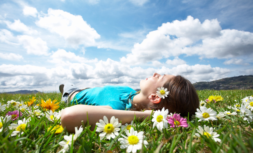 Girl in Meadow